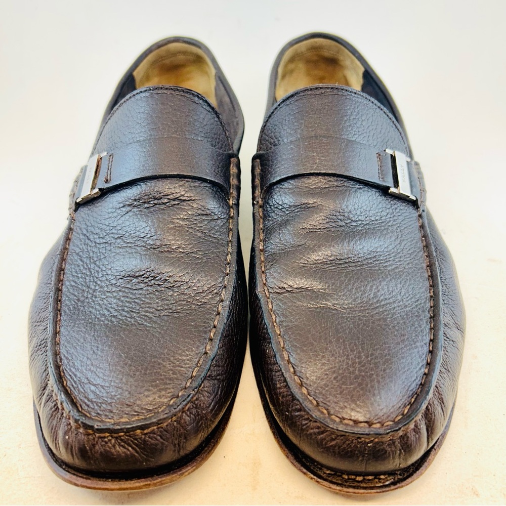 Bally Switzerland Men's Brown Leather Beef Roll Didi Loafers, size 10 D - Picture 3 of 13